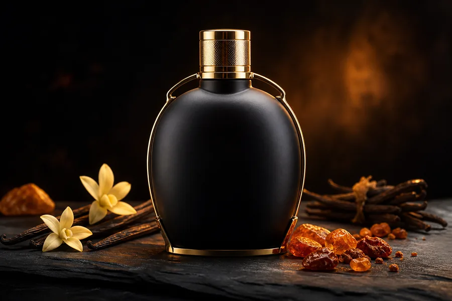 Tarjeta Homme negro oriental intenso
