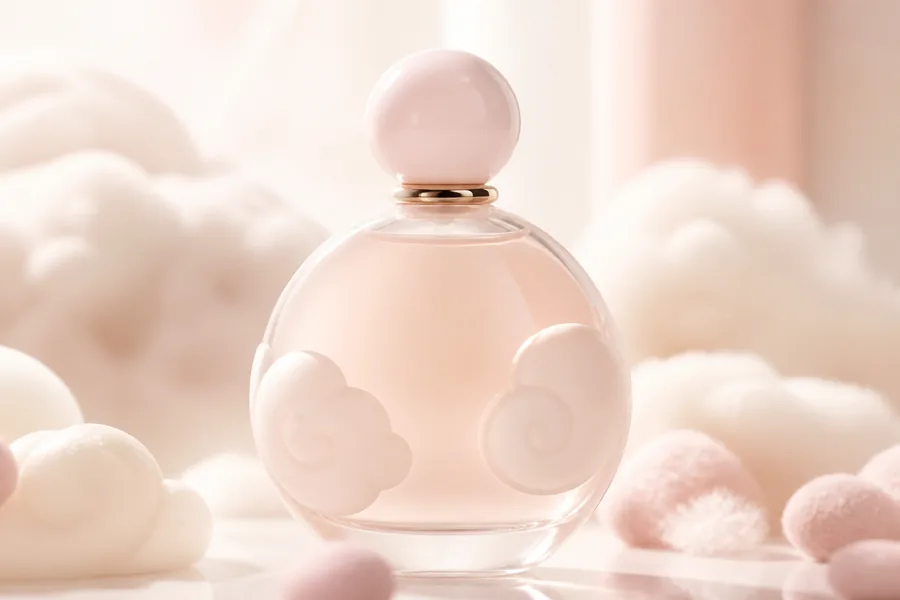 Tarjeta Marshmallow rosa malvavisco